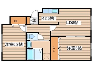 アコ－デンスさやの物件間取画像